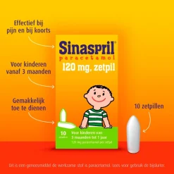 Sinaspril Paracetamol 120mg Zetpillen