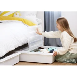 SmartStore Set van 2 Stevige Opbergbox Bedroller 60L