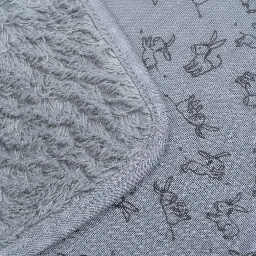 Snoozebaby Cloudy Grey Wiegdeken