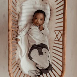 Snoozebaby Grey Melange Newborn Slaapzak 3-6 mnd