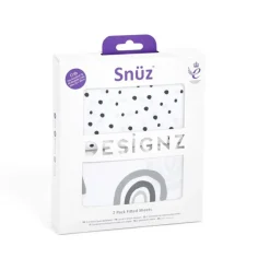 Snüz 2 Pack Hoeslaken Wieg Mono Rainbow