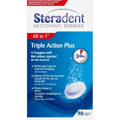 Steradent Triple Action Plus Reinigingstabletten