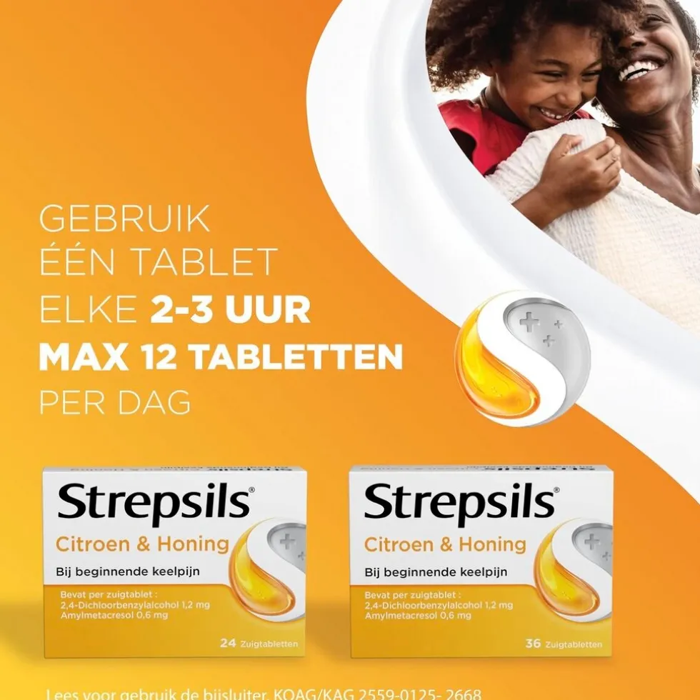 Strepsils Citroen + Honing Zuigtabletten