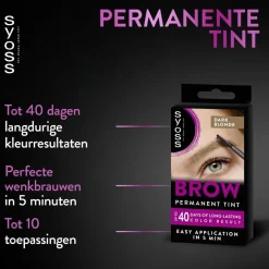 Syoss Brow Tint Donkerblond Permanente Wenkbrauwverf