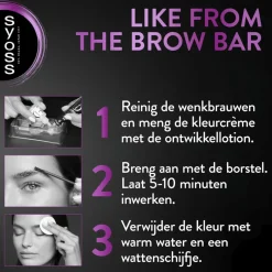 Syoss Brow Tint Donkerblond Permanente Wenkbrauwverf