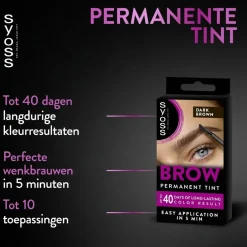 Syoss Brow Tint Donkerbruin Permanente Wenkbrauwverf