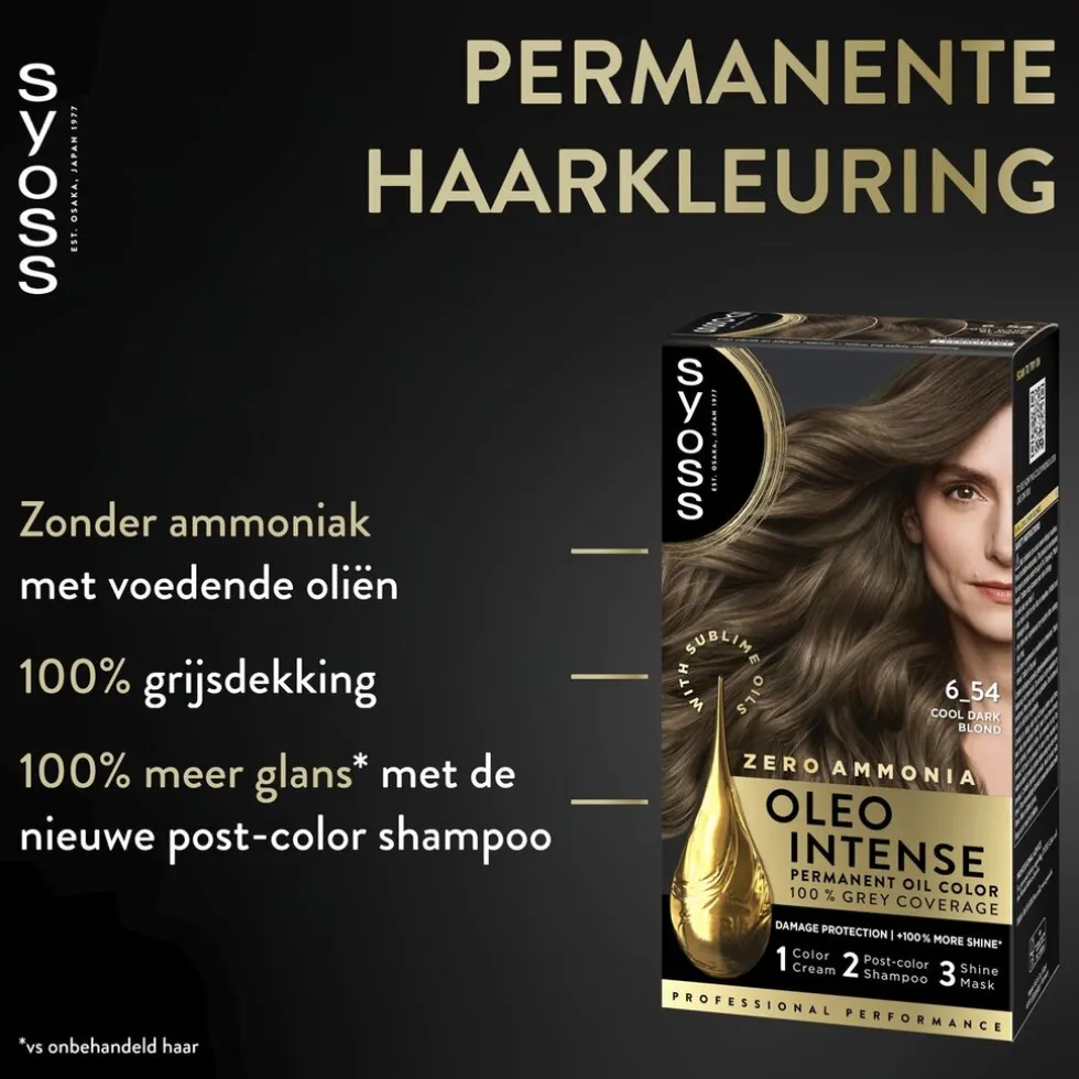 Syoss Oleo Intense 6-54 Capuccino Blond Haarkleuring