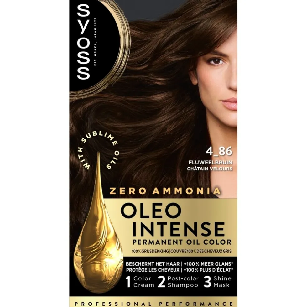 Syoss Oleo Intense 4-86 Fluweelbruin Haarkleuring