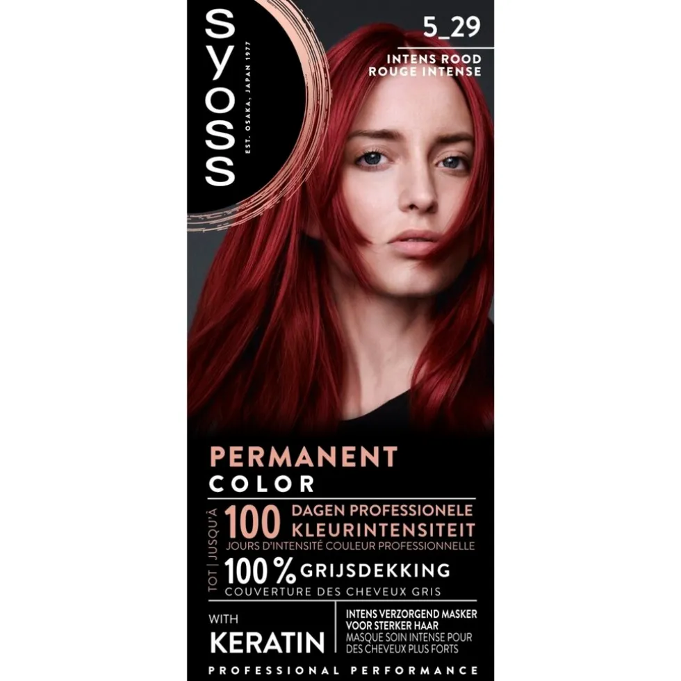 Syoss Permanent Color 5-29 Intens Rood Permanente Haarkleuring