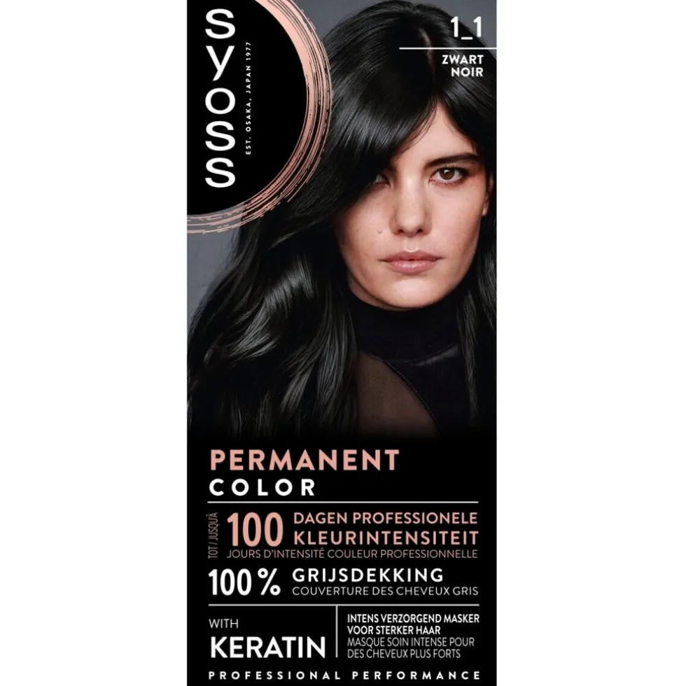 Syoss Salonplex 1-1 Zwart Permanente Haarkleuring