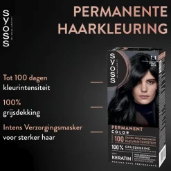 Syoss Salonplex 1-1 Zwart Permanente Haarkleuring