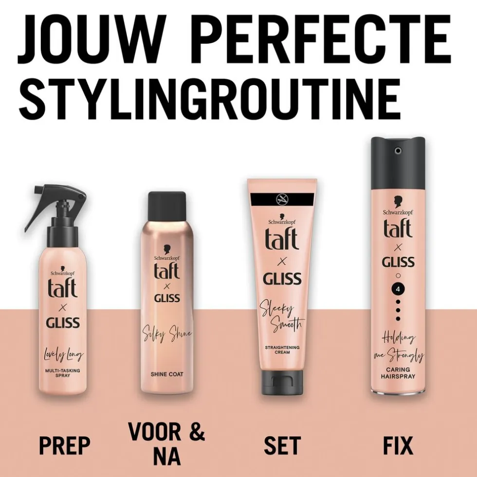 Taft x Gliss Silky Shine Spray