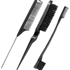 TBC Dual Edge Comb and Brush, 3 sets