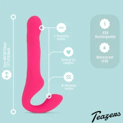Teazers Strapless Strap On Vibrator
