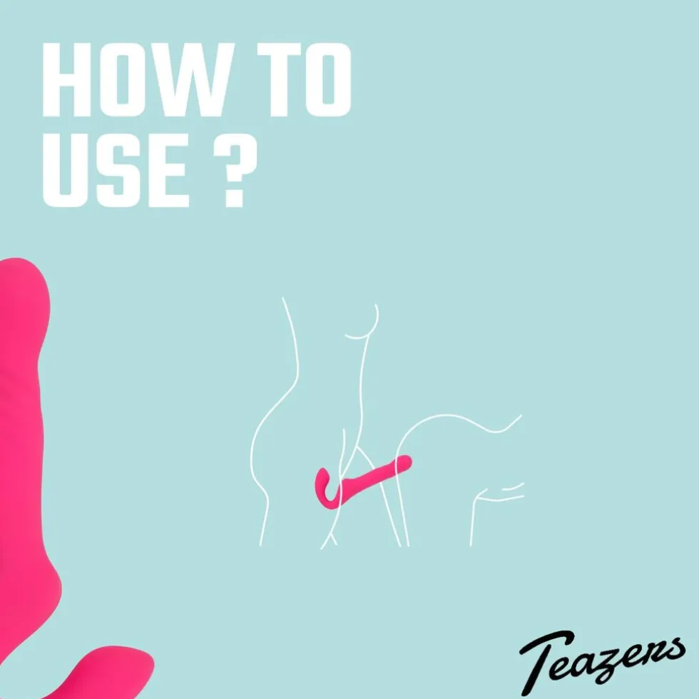 Teazers Strapless Strap On Vibrator