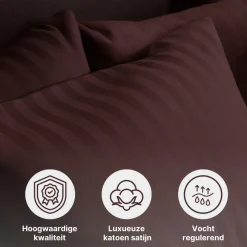 Ten Cate 100% Katoensatijnen Tweepersoons Dekbedovertrek