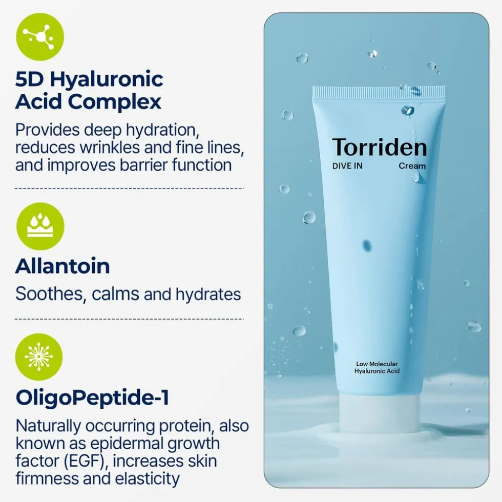 Torriden DIVE IN Low Molecular Hyaluronic Acid Cream