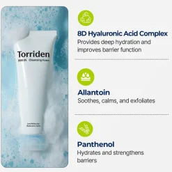 Torriden DIVE-IN Low Molecular Hyaluronic Acid Cleansing Foam