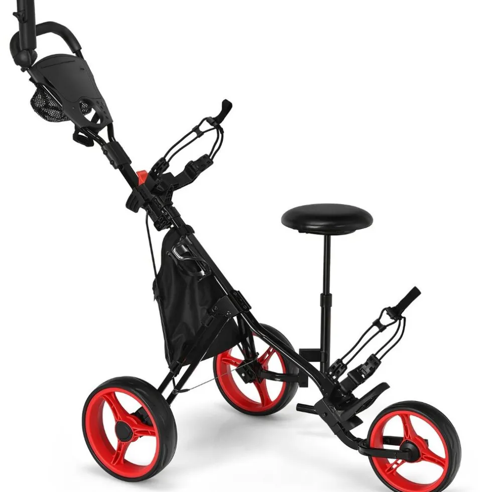 Trendmix Verstelbare Lichtgewicht Golf trolley Met 3 Wielen