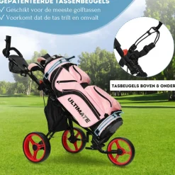 Trendmix Verstelbare Lichtgewicht Golf trolley Met 3 Wielen