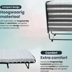 Troonz Opklapbed Morena Inclusief Hoofdkussen