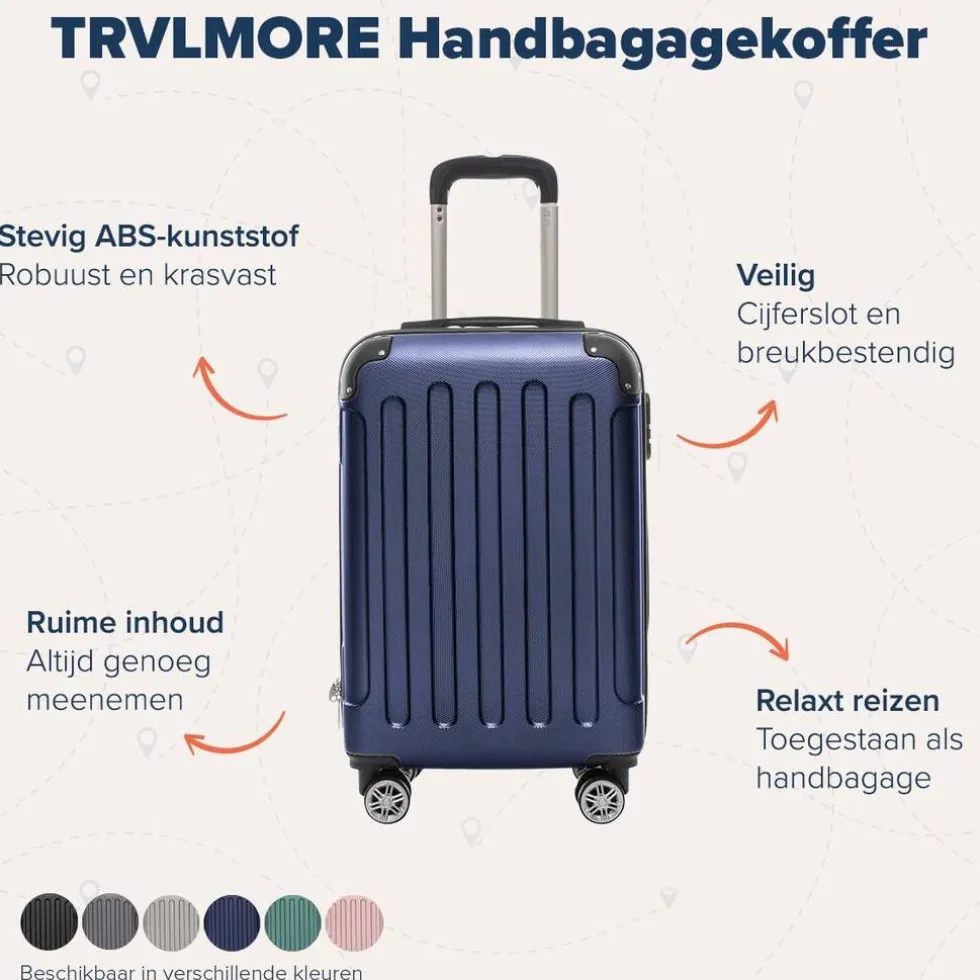 TRVLMORE Handbagage Koffer