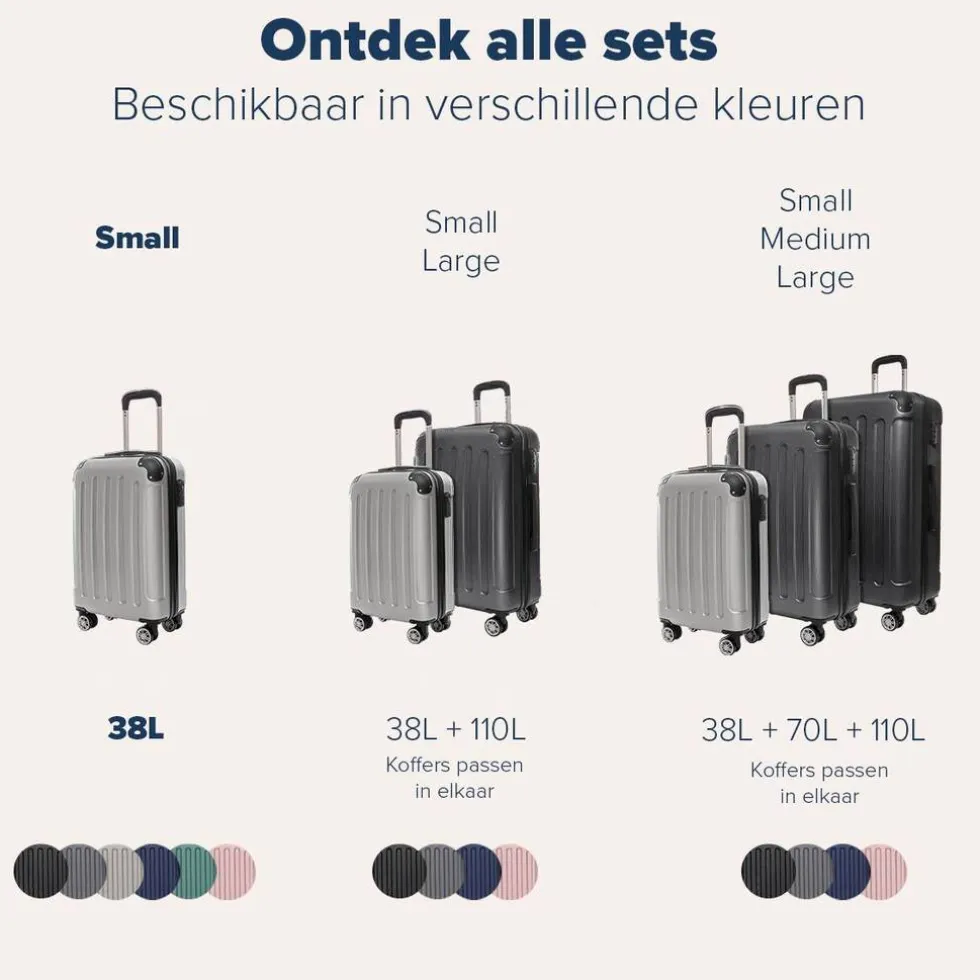 TRVLMORE Handbagage Koffer