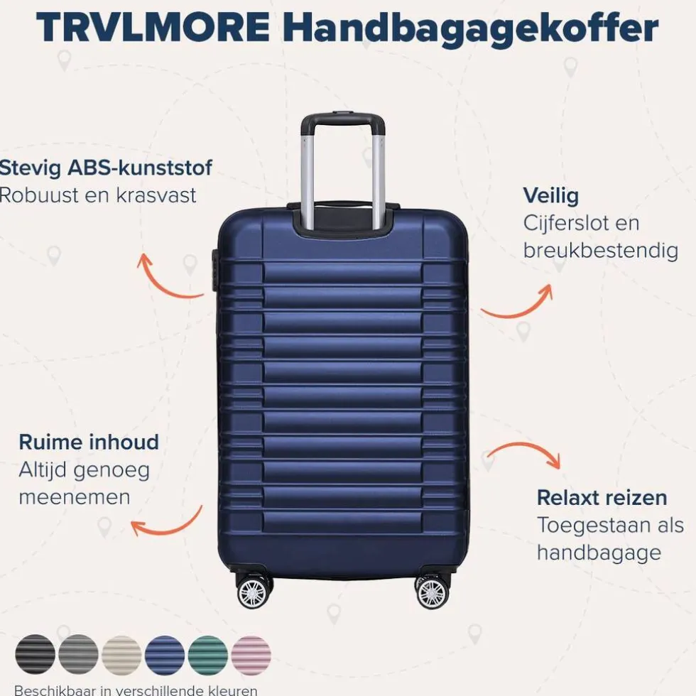 TRVLMORE Handbagage Koffer