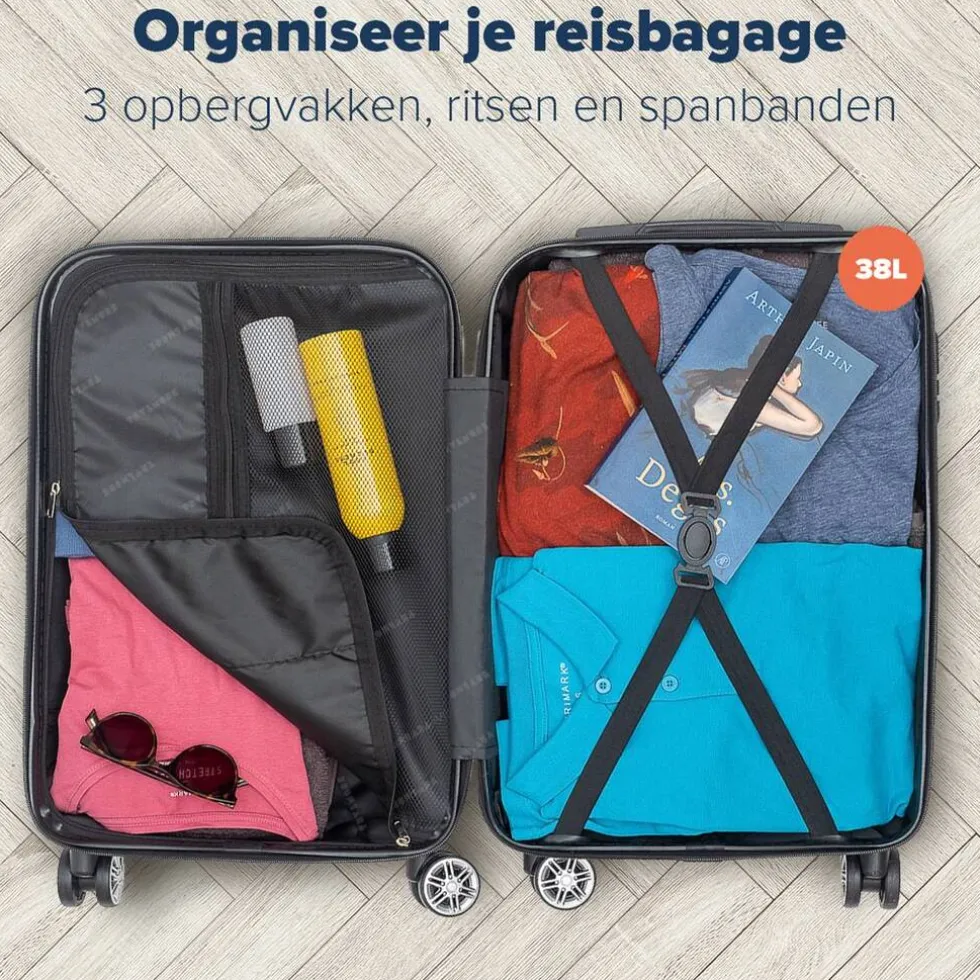 TRVLMORE Handbagage Koffer