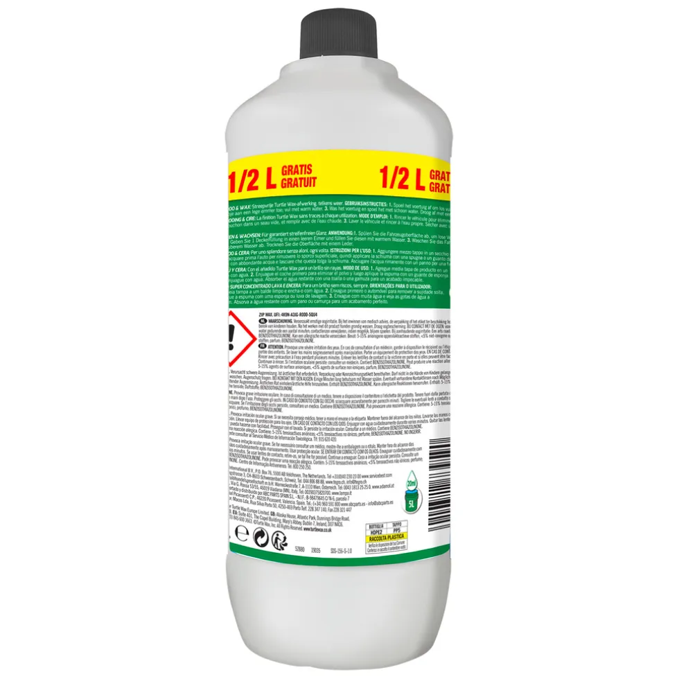 Turtle Wax 52880 Zip Wax Shampoo 1,5 Liter
