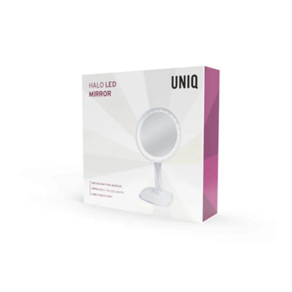 UNIQ Halo Led Make-up Make-upspiegel met 10x Vergroting