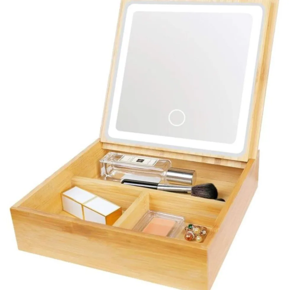 UNIQ 2-in-1 Led Make-upspiegel Sieradendoos en Make-up Organizer