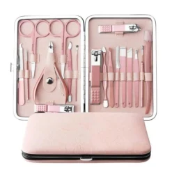 UNIQ 18‑in‑1 Manicure & Grooming Set – Complete Nagel-, Haar- en Huidverzorging - Roségoud