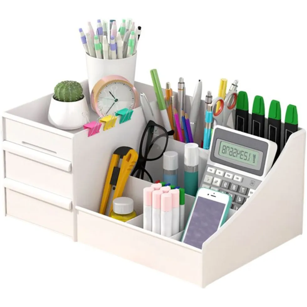 UNIQ Multifunctionele XL Organizer P110‑XL – Witte Make‑up & Accessoire Opberger