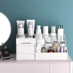 UNIQ Multifunctionele XL Organizer P110‑XL – Witte Make‑up & Accessoire Opberger