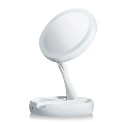 UNIQ Opvouwbare Led Make-up Make-upspiegel en 10x Vergroting