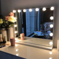 UNIQ XL Hollywood Spiegel met 15 LED Lampen & Touch