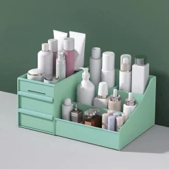 UNIQ Make‑up & Sieraden Organizer – 2 Laden, Mintgroen