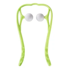 UNIQ Nek‑ & Schoudermassager – Handmatige Triggerpoint Roller, Verstelbaar, Groen