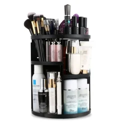 UNIQ 360° Roterende Make‑up Organizer – Zwart