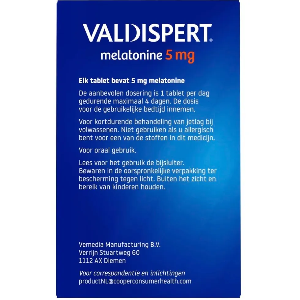 Valdispert Melatonine 5mg Tabletten