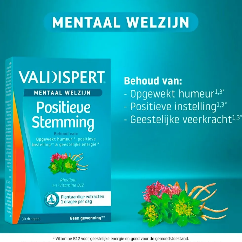 Valdispert Mentaal Welzijn Positieve Stemming Dragees