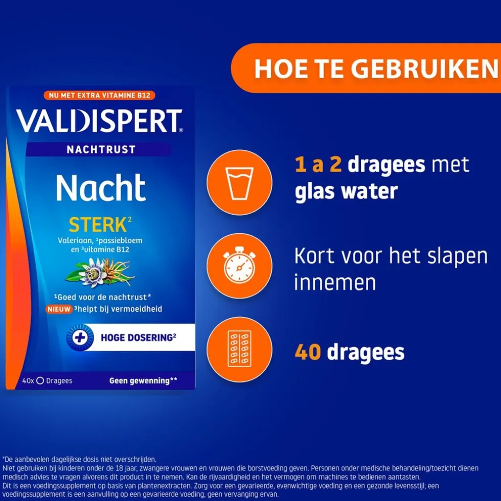 Valdispert Nacht Sterk Dragees