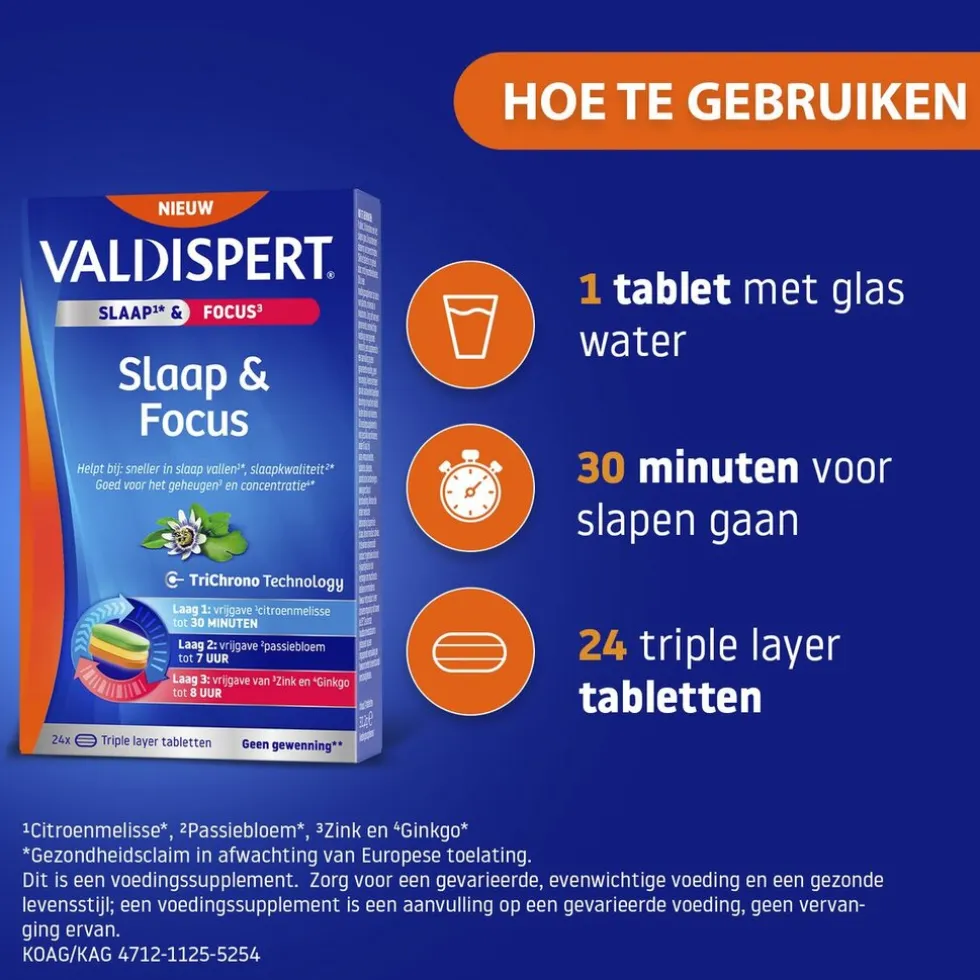 Valdispert Slaap & Focus Tabletten