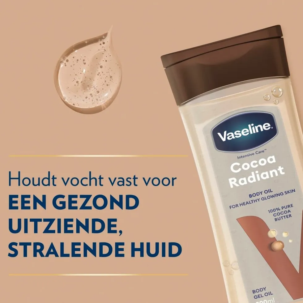 Vaseline Intensive Care Cocoa Radiant Body Gel Oil