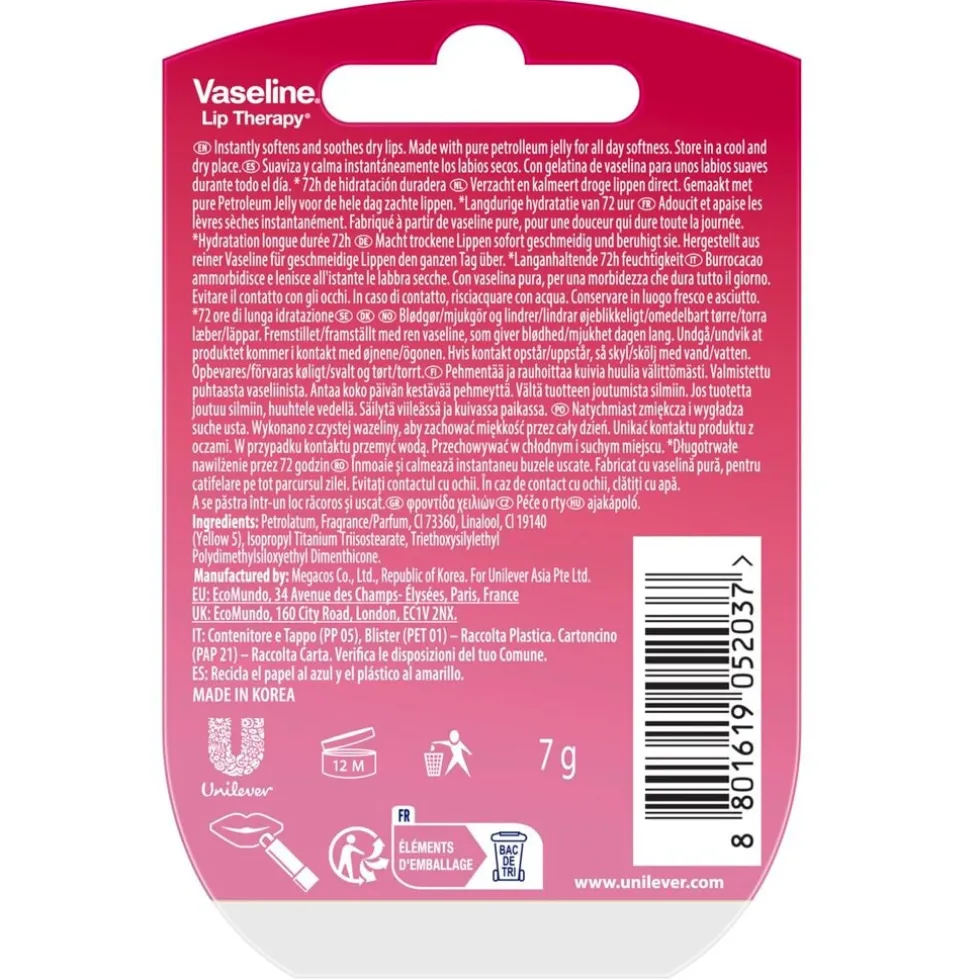 Vaseline Rosy Lip Therapy