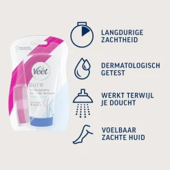 Veet In-Shower Ontharingscrème voor de Gevoelige Huid