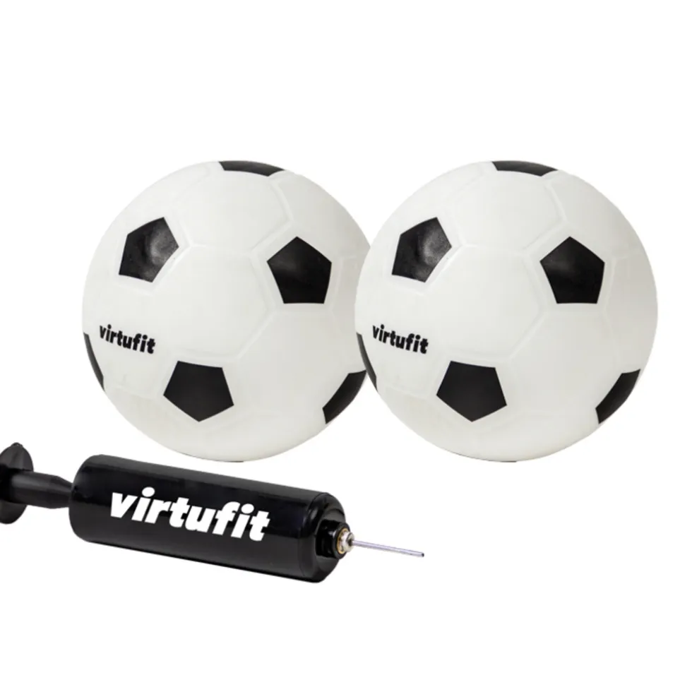 VirtuFit Kinder Voetbaldoelen Set met 2 Ballen en Pomp