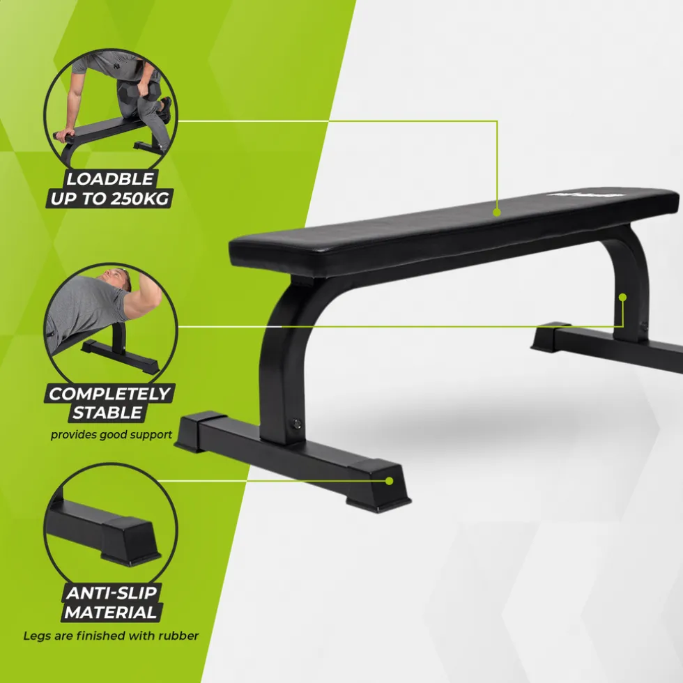 VirtuFit Vlakke Fitnessbank Trainingsbank
