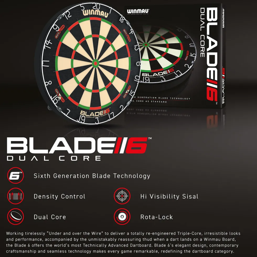 Winmau Blade 6 Dual Core Dartbord